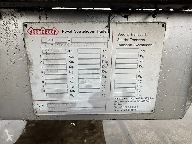 Semiremorca Nooteboom -50-04, 6,4 M EXTENDABLE,...