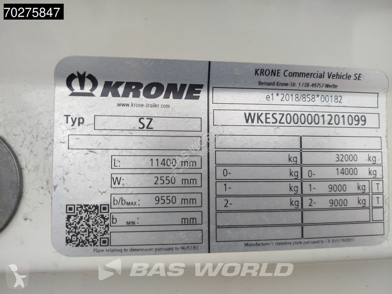 Semirimorchio Krone SZ NEW Lift + Lenkachse...