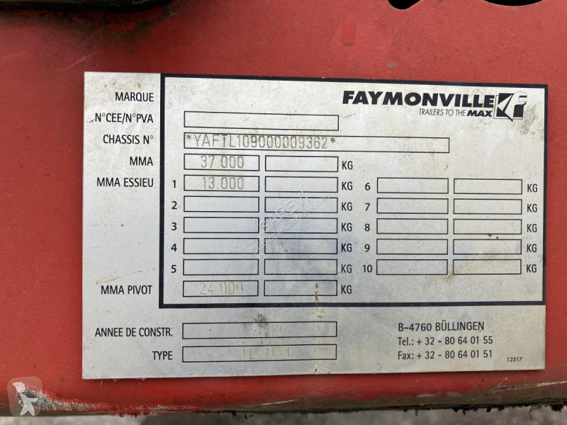 Semi remorque Faymonville MEGAMAX 4 ESSIEUX...