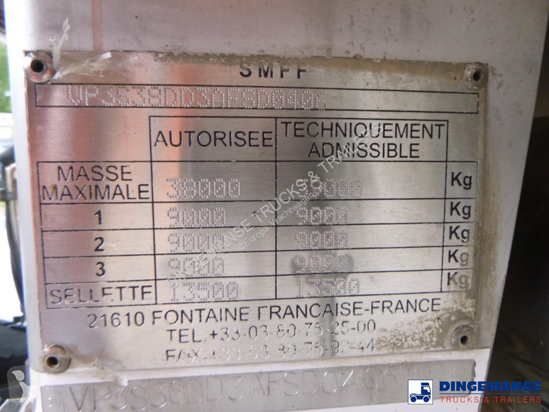 نصف مقطورة Magyar Food tank (milk) inox 30 m3 /...