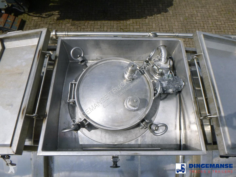 نصف مقطورة Burg Chemical tank inox L4BH 22.5 m3...