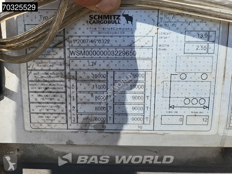 نصف مقطورة Schmitz Cargobull SCB*S3T 3 axles...