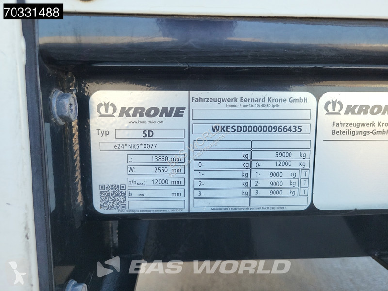 Semi remorque Krone Anti Vandalism MOT 12/26