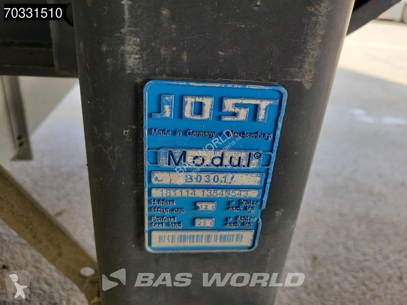 نصف مقطورة Krone Tailgate Lift Axle Palletbox