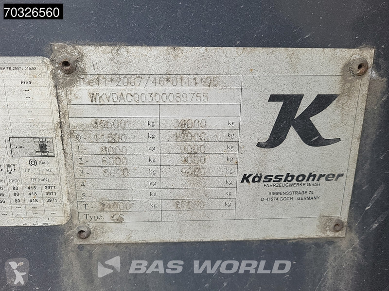 نصف مقطورة Kässbohrer CS Lift Axle