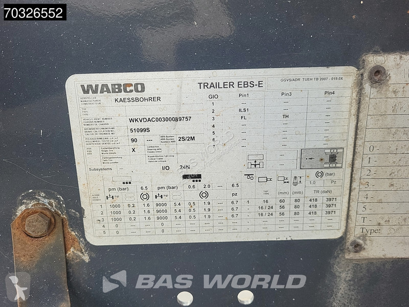 نصف مقطورة Kässbohrer CS Lift Axle BPW 40ft