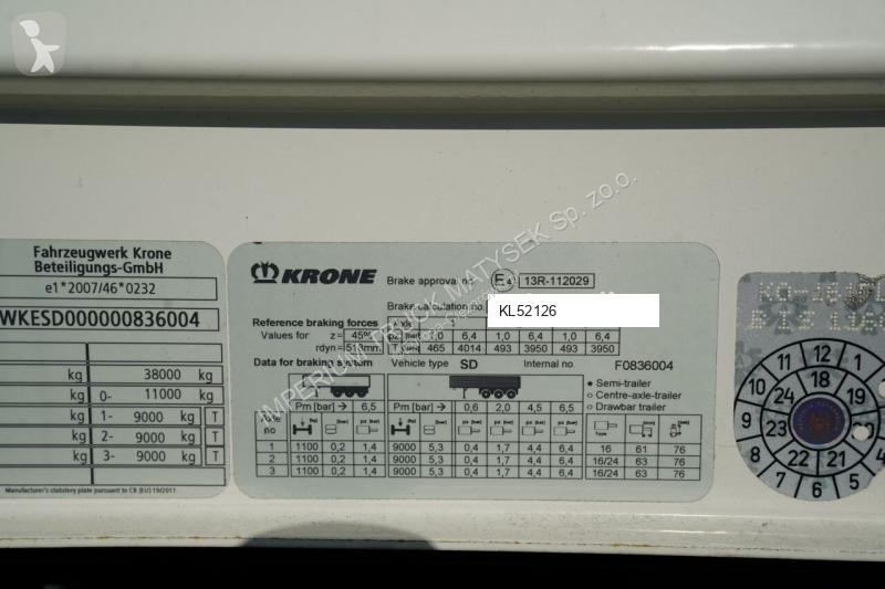 Напівпричіп Krone FIRANKA / STANDARD / 2 OSIE...