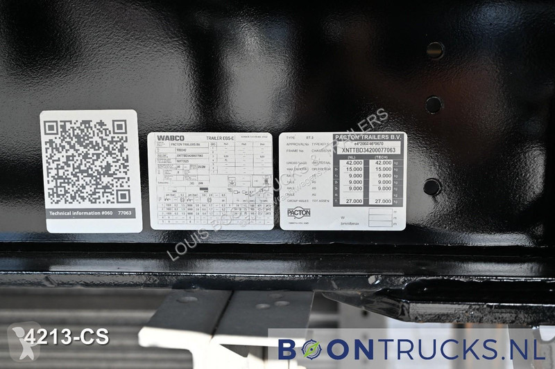 Oplegger Pacton TBD342 | HEFDAK * TRIDEC...