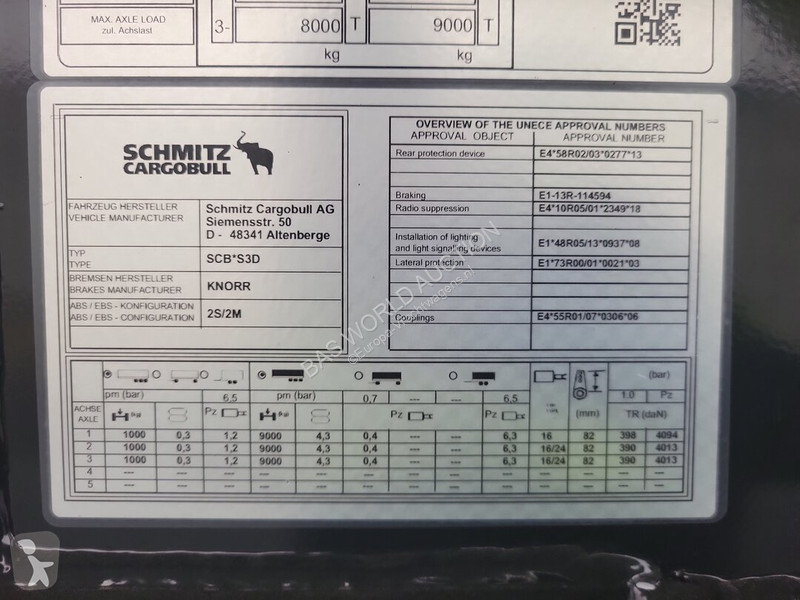 Semirremolque Schmitz Cargobull SCB*S3D