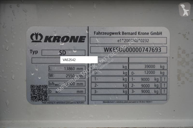 Полуприцеп Krone Semiremorcă cu prelată...