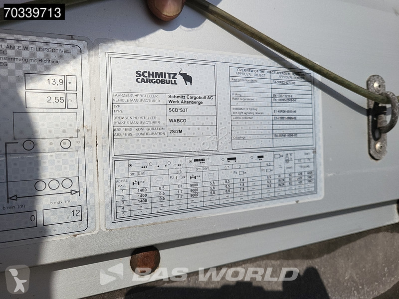 Semirimorchio Schmitz Cargobull SCB*S3T 3 axles...