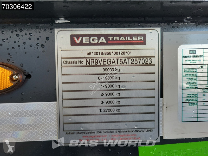 Yan romönk 3 axles NEW SAF Lift Axle 24m3...
