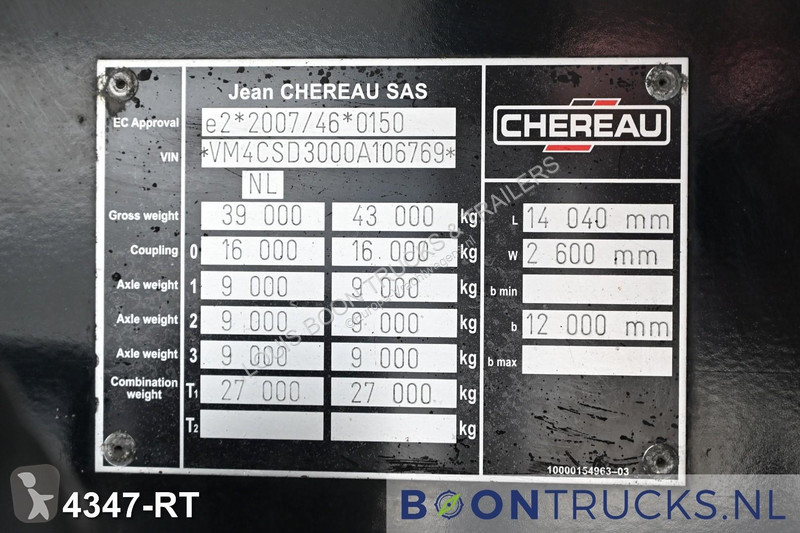 Chereau CSD3 + THERMO KING SLXe300 * 250 x 265...