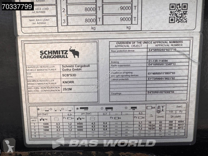 Oplegger Schmitz Cargobull SCB*S3D SCB*S3D 3...