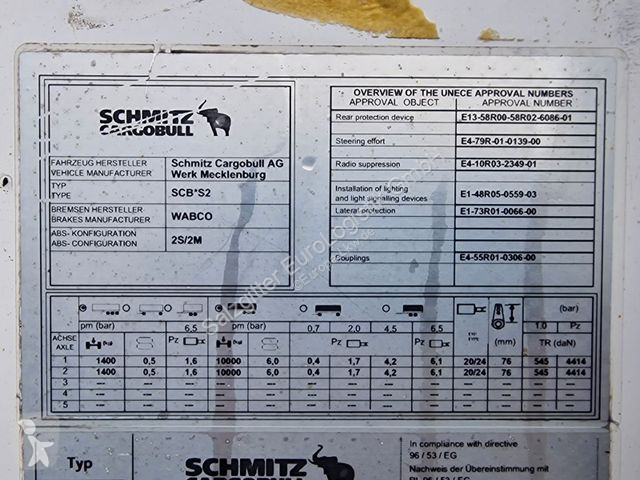 Semi reboque Schmitz Cargobull 20/LZG-13.4 FP...