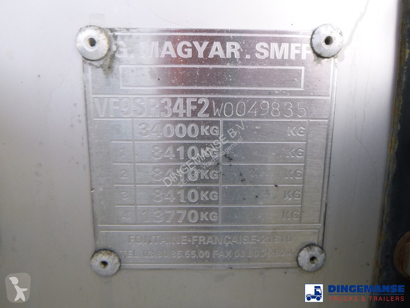 Semiremorca Magyar Chemical tank inox L4BH 32.8...