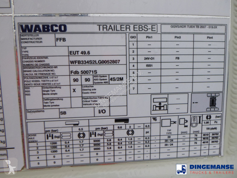 Semiremorca Feldbinder Powder tank alu 50 m3 /...
