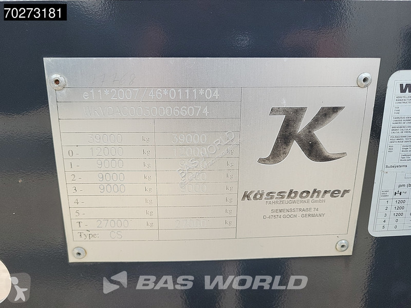 Oplegger Kässbohrer CSRIL0S0E123 3 axles