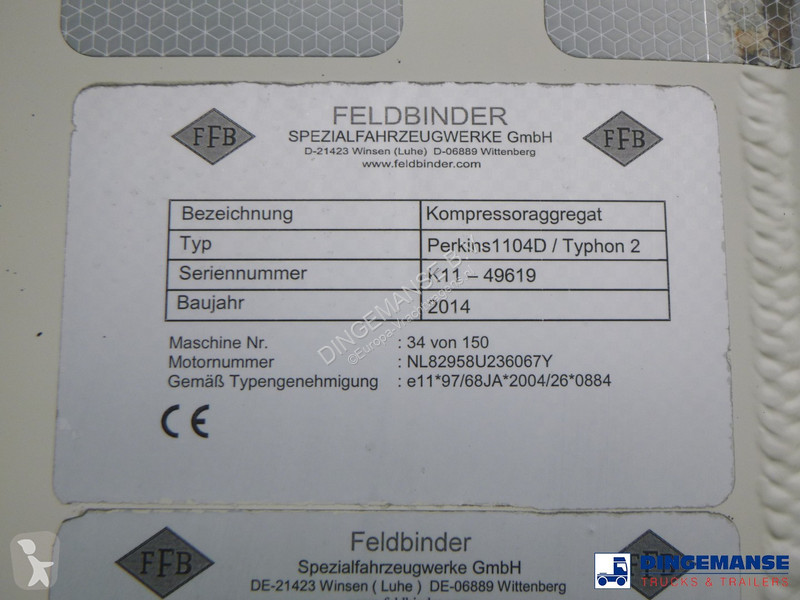 Semiremorca Feldbinder Powder tank alu 50 m3 /...