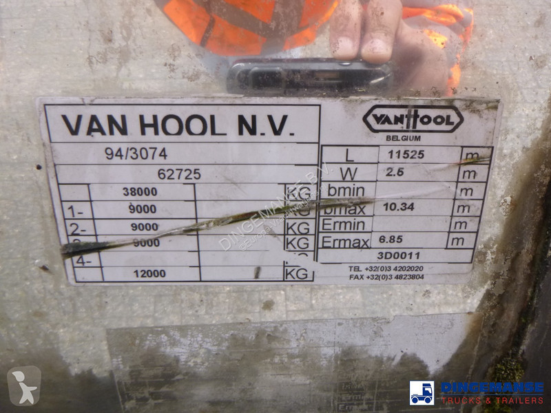 Semi reboque Van Hool Chemical tank inox L4BH...