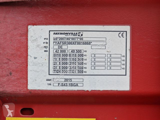 نصف مقطورة Faymonville F-S43-1BGA / Teleskop