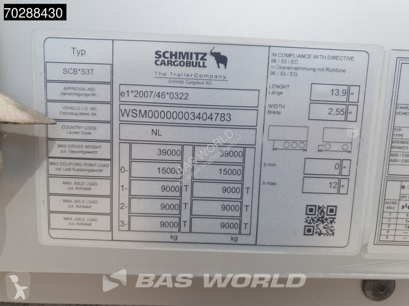 Oplegger Schmitz Cargobull SCB*S3T APK 11/25...