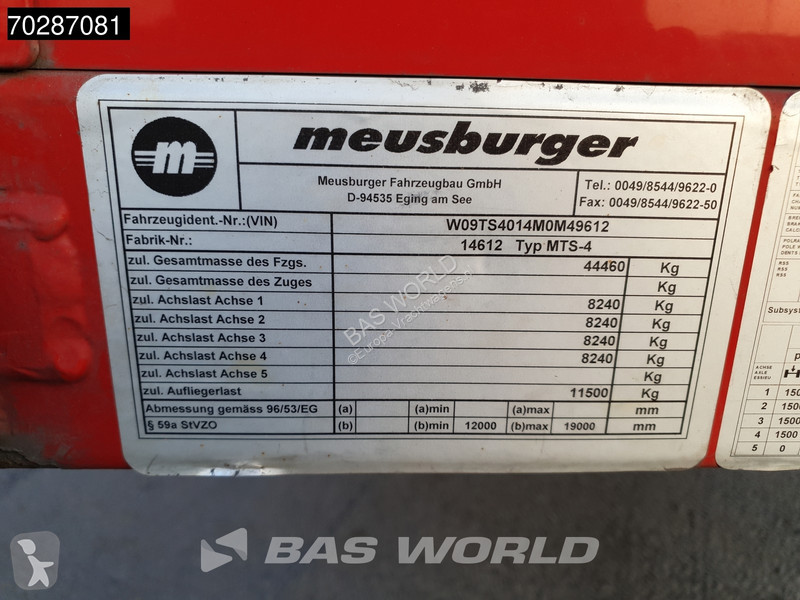 Semiremorca Meusburger MTS-4 4 axles Extendable...