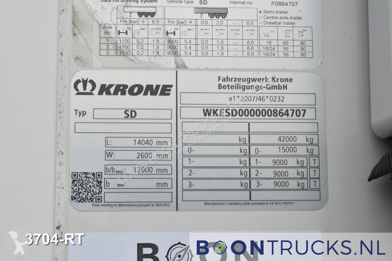 Semitrailer Krone COOL LINER + CARRIER VECTOR...