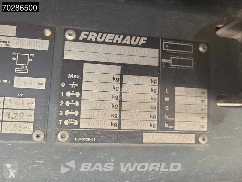 Semitrailer Fruehauf Hardwood Antivandalism