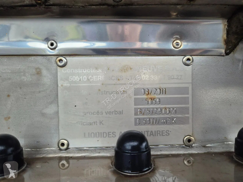 نصف مقطورة Maisonneuve 29000L INSULATED INOX...