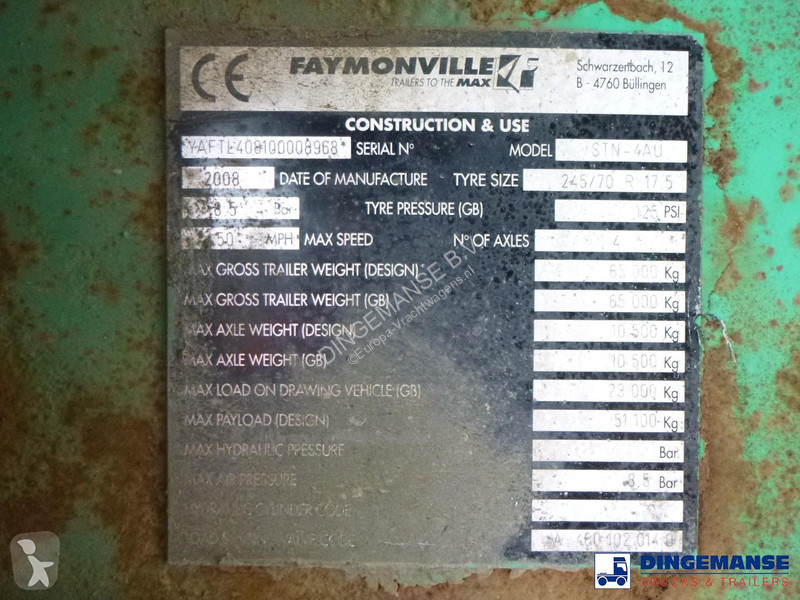 نصف مقطورة Faymonville 4-axle semi-lowbed...