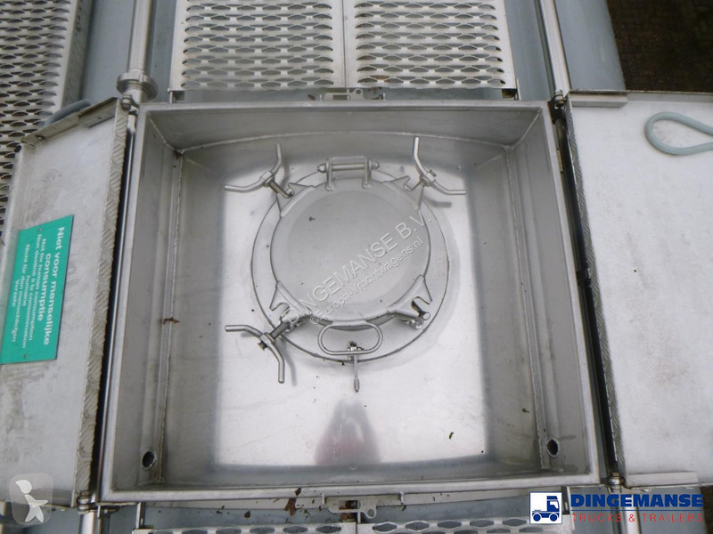 نصف مقطورة Van Hool Food tank inox 62 m3 / 3 comp