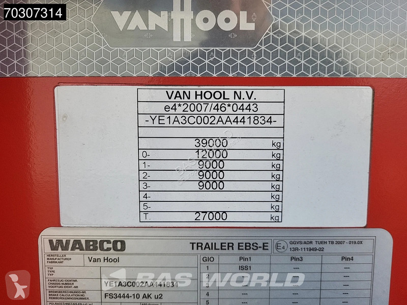 نصف مقطورة Van Hool 20ft