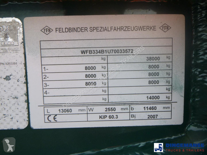 Oplegger Feldbinder Powder tank alu 60 m3...