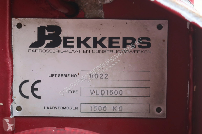نصف مقطورة Van Hool Bekkers Type 1 92.10 m2