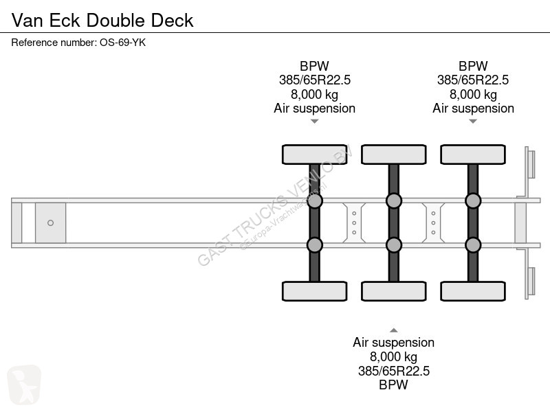 نصف مقطورة Van Eck Double Deck