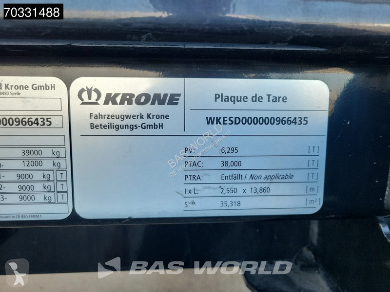 Semi remorque Krone Anti Vandalism MOT 12/26