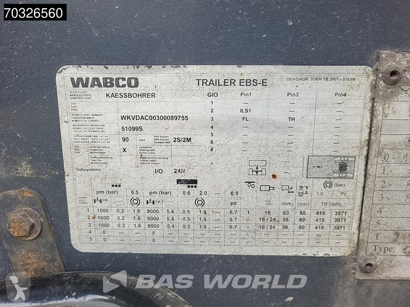 نصف مقطورة Kässbohrer CS Lift Axle