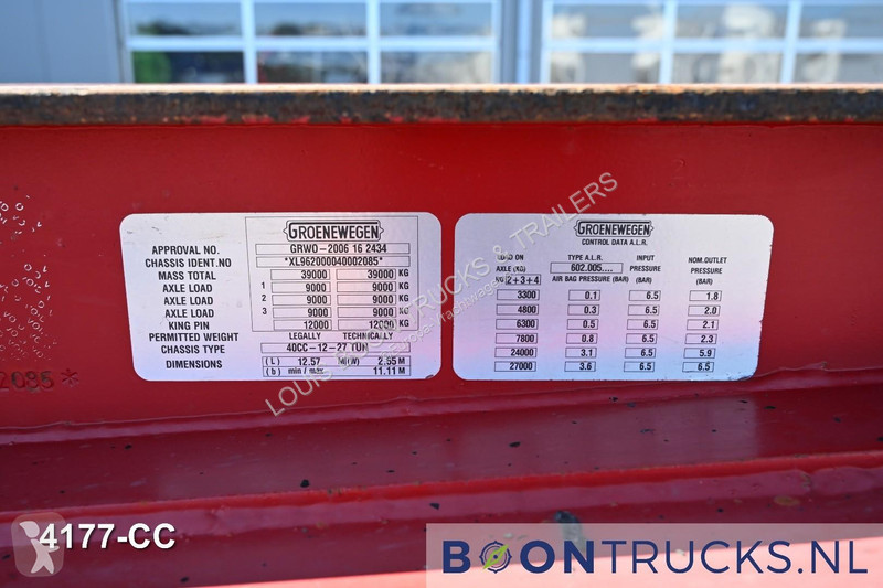 نصف مقطورة Groenewegen 40CC-12-27TUN |...