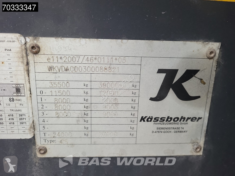 Semi remorque Kässbohrer CS Lift Axle 40ft