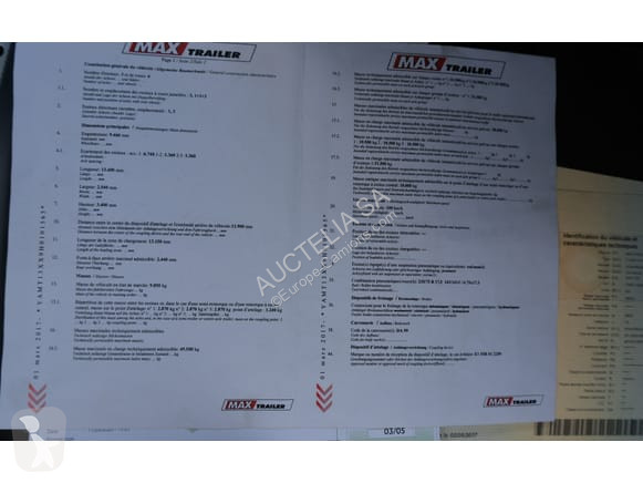 Semirremolque MAX Trailer Max 100