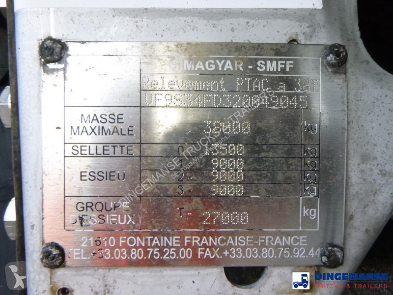 Oplegger Magyar Bitumen tank inox 30 m3 / 1...