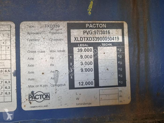 Semiremorca Pacton TXD 339 | Air suspension |...