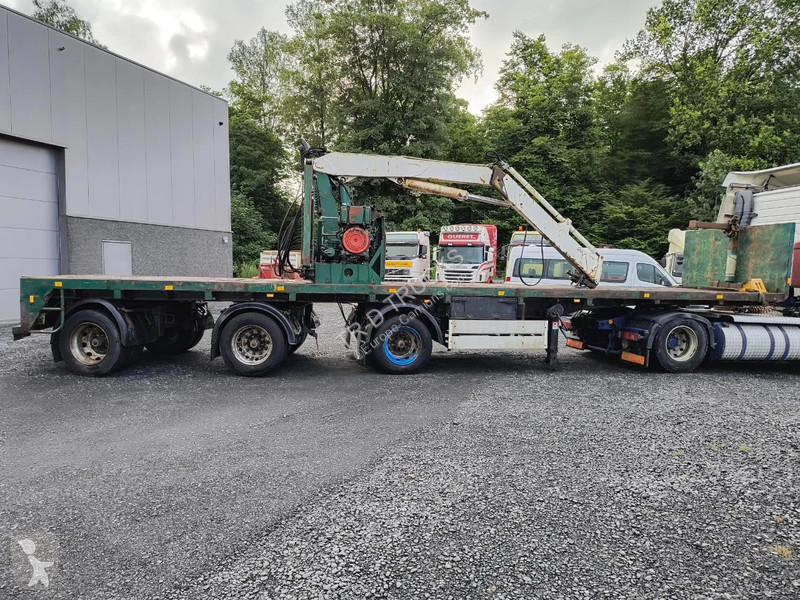 Semitrailer EKW WITH FONCTIONING (!) GLIDING CRANE
