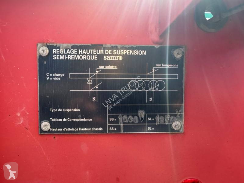Semitrailer Samro 20 et 30 pieds ADR