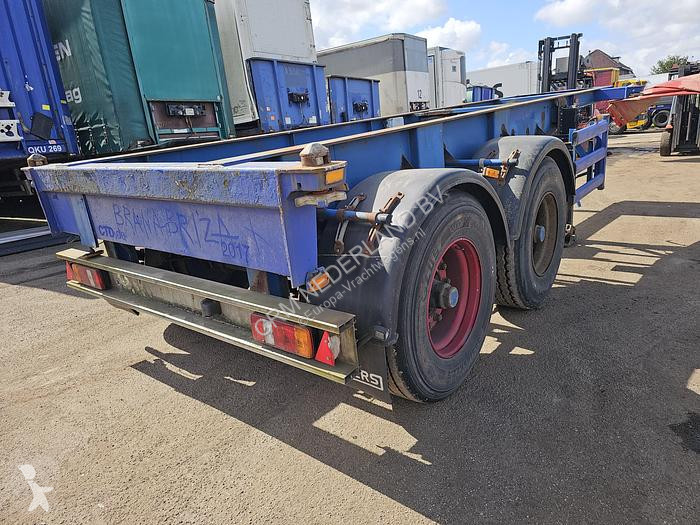 Semitrailer Renders 2 axle 20 ft container...