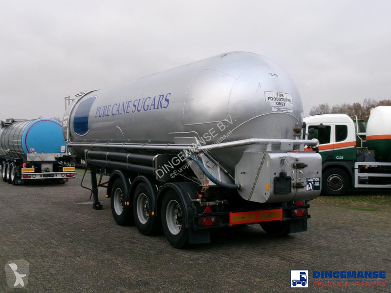 نصف مقطورة Feldbinder Powder tank alu 38 m3...
