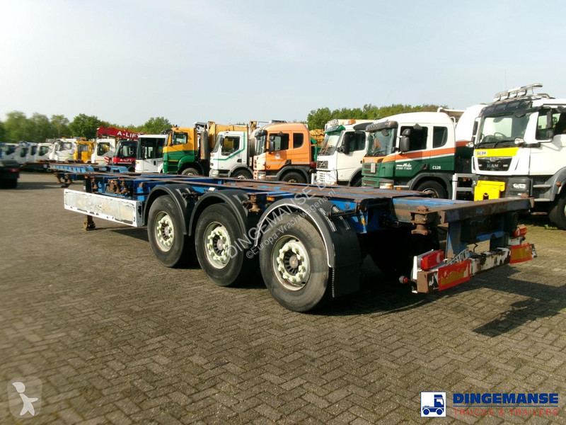 نصف مقطورة Krone 3-axle container trailer...