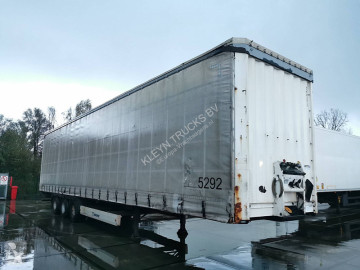 Semitrailer skjutbara ridåer (flexibla skjutbara sidoväggar) Krone