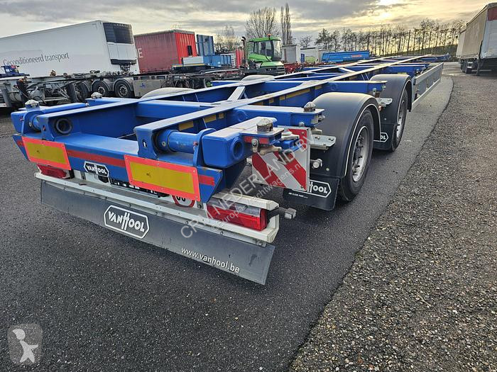 Semitrailer Van Hool A2C001 container CHASSIS...